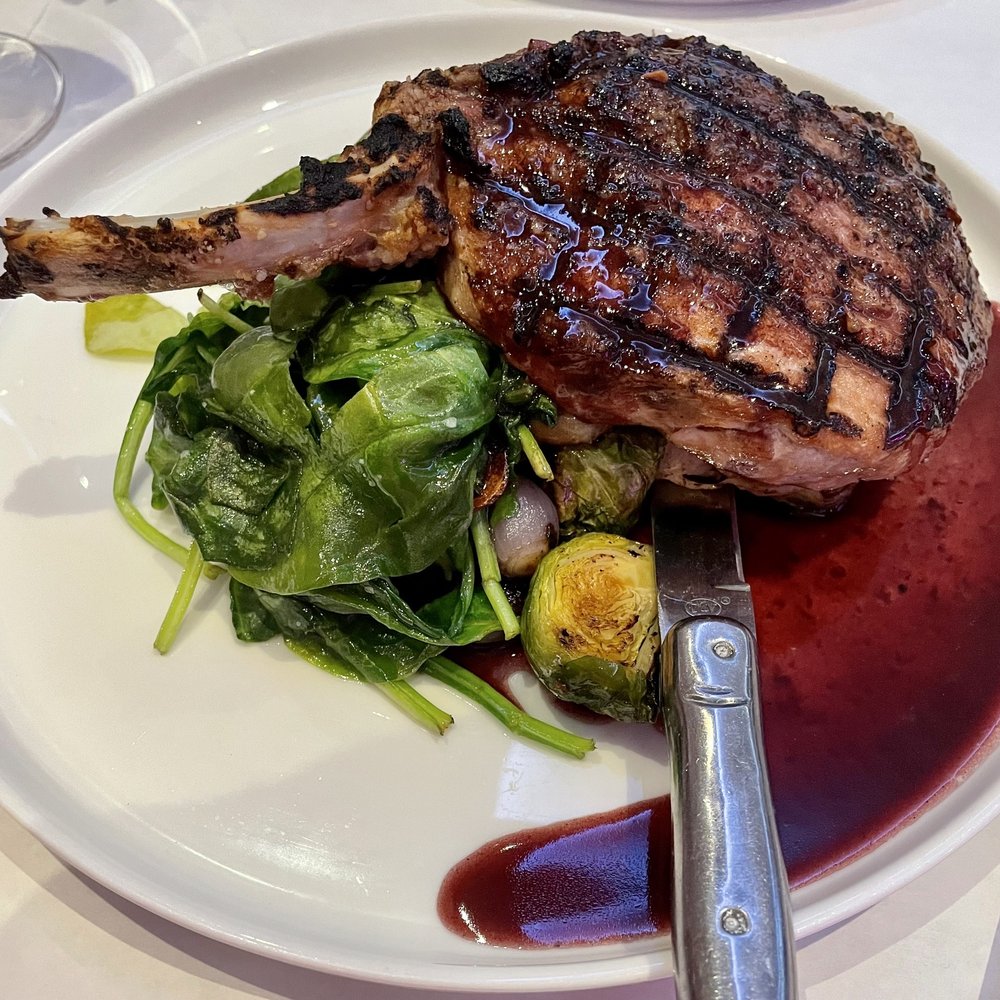 Public Wine Bar - Grilled Pork Chop - Wine Bars Near Me - Norwalk, Connecticut