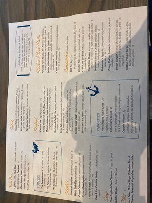 Menu photo 1 Blu Point Seafood Co Staunton, VA