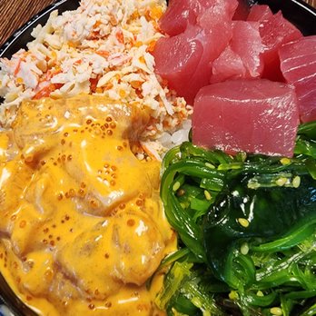 Ahi & Vegetable - Ala Moana - Spicy Salmom and Ahi bowl - Poke Near Me - Honolulu, Hawaii Ahi & Vegetable - Ala Moana - Spicy Salmom and Ahi bowl - Poke Near Me - Honolulu, Hawaii