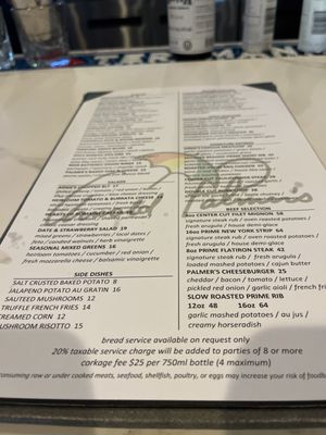 Menu photo 3 Arnold Palmer's Restaurant La Quinta, CA