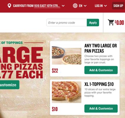 Papa Johns Pizza by null