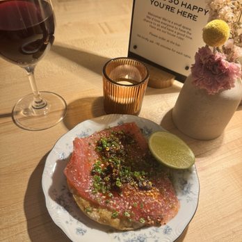 Goodtime Bar - Bluefin Tuna Tostada - Wine Bars Near Me - San Jose, California