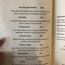 Rustic Eating House - Menu