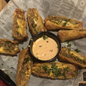 Rock & Brews - Tustin - Cheeseburger eggrolls - New American Near Me - Tustin, California Rock & Brews - Tustin - Cheeseburger eggrolls - New American Near Me - Tustin, California