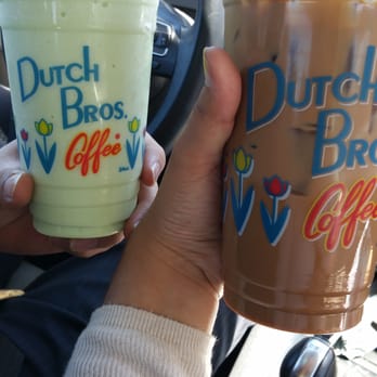 Dutch Bros Coffee - White chocolate mint frost and a Caramelizer. Both Delicious - Coffee & Tea Near Me - Napa, California Dutch Bros Coffee - White chocolate mint frost and a Caramelizer. Both Delicious - Coffee & Tea Near Me - Napa, California