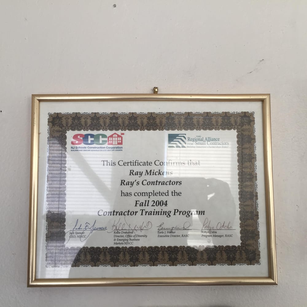 Slide of Ray's Contractors RBSM