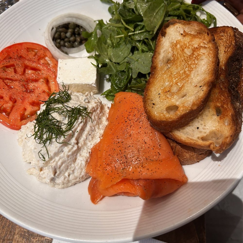 Peaches Grand - Smoked Salmon Flatbread Smoked Whitefish Salad Flatbread - Seafood Near Me - Brooklyn, New York Peaches Grand - Smoked Salmon Flatbread Smoked Whitefish Salad Flatbread - Seafood Near Me - Brooklyn, New York