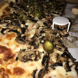 X-large, double mushrooms, jalapeños on half only please DELICIOUS X-large, double mushrooms, jalapeños on half only please DELICIOUS