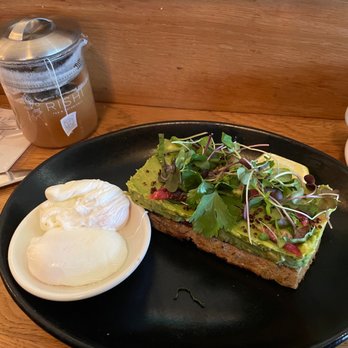 Beatrix - Avocado toast with added poached eggs - Coffee & Tea Near Me - Oak Brook, Illinois