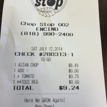 Chop Stop - Reasonable price for the quality of food!!! - Salad Near Me - Encino, California Chop Stop - Reasonable price for the quality of food!!! - Salad Near Me - Encino, California