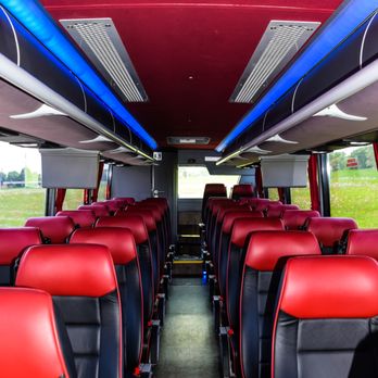 Star Limousine - 40 passenger Temsa motor coach interior. - Limos Near Me