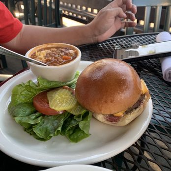 The Brewhouse - Hamburger with chili - American Near Me - Santa Barbara, California The Brewhouse - Hamburger with chili - American Near Me - Santa Barbara, California