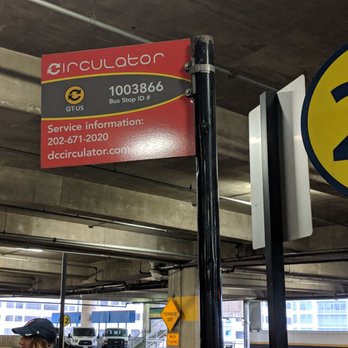 DC Circulator - tiny sign near station #24 - Public Transportation Near Me - Washington, DC, District of Columbia