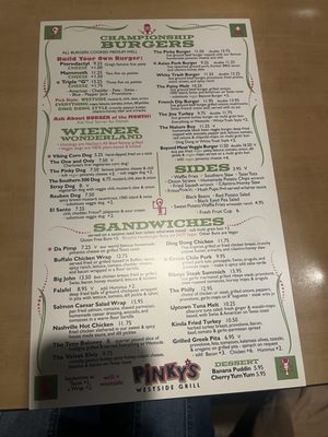 Menu photo 2 Pinky's Westside Grill Huntersville, NC Menu photo 2 Pinky's Westside Grill Huntersville, NC