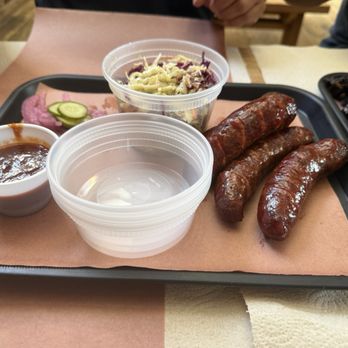 Harlem Road Texas BBQ - Sausage and Cole Slaw - Barbeque Near Me - Richmond, Texas Harlem Road Texas BBQ - Sausage and Cole Slaw - Barbeque Near Me - Richmond, Texas