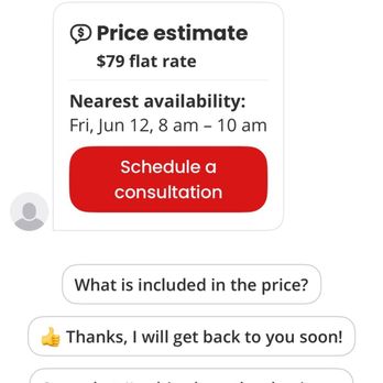 Bel-Red Electric - It shows clearly $79 flat rate. I even called to confirm the price is all inclusive - Electricians Near Me - Redmond, Washington