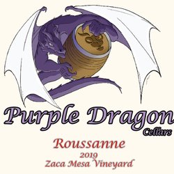 Purple Dragon Cellars - This is our first release from Zaca Mesa Vineyards for Roussanne. This is 100% Roussanne with a little French Oak