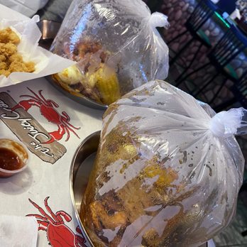 The Juicy Crab - This is how our food came out! - Seafood Near Me - Dothan, Alabama The Juicy Crab - This is how our food came out! - Seafood Near Me - Dothan, Alabama