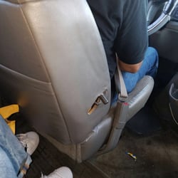 Johnny's Car Service - The air conditioner wasn't working with a weather of 91f. The front seat was damaged and my son got hurt by it.