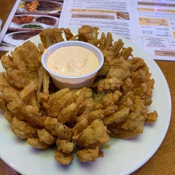 Texas Roadhouse - Blossom fried onion with blossom sauce - Steakhouses Near Me - High Point, North Carolina Texas Roadhouse - Blossom fried onion with blossom sauce - Steakhouses Near Me - High Point, North Carolina