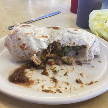 Nick's Cafe - Babe couldn't wait either, sausage breakfast burrito - Diners Near Me - Los Angeles, California