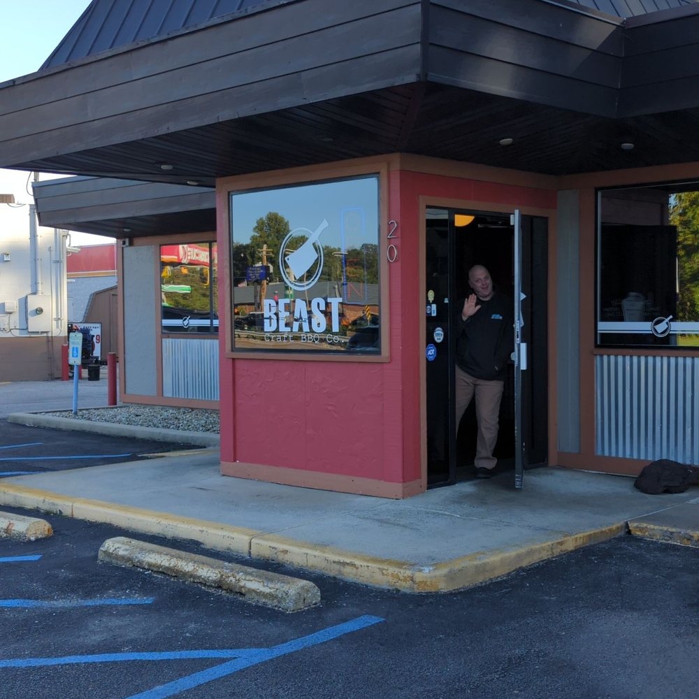 BEAST Craft BBQ - a man entering the door - Barbeque Near Me - Belleville, Illinois