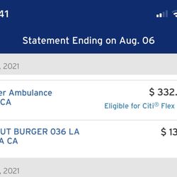 Lincare - July 15th's Ambulance charge for moving mother to proper mattress.