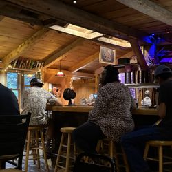 Parker Pie Company - Back bar seating area for live music.