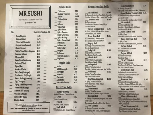 Menu photo 4 Mr Sushi Gahanna, OH Menu photo 4 Mr Sushi Gahanna, OH