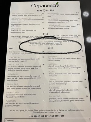 Menu photo 7 Copaneazi’s Pizzeria Tulsa, OK
