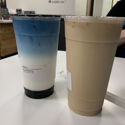 Blue Tea drink and original Milk tea Blue Tea drink and original Milk tea