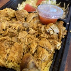 Falafel Salam - Chicken shawarma & rice