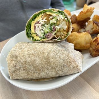 More Eatery - Look how jam packed the flavour is in that wrap - Breakfast & Brunch Near Me - Campbell River, British Columbia