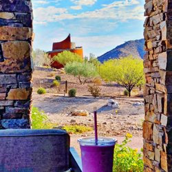 Cafe Bebida - Enjoying a fruit smoothie after a long hike on a hot summer day.