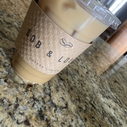 Bob and Lou's - Iced Salted Carmel latte with oat milk