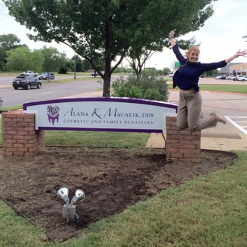 Alana K Macalik, DDS - Dr Macalik was excited about her sign! - General Dentistry Near Me - Arlington, Texas