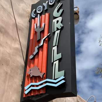 Coyote Grill - Restaurant's front sign. - Mexican Near Me - Laguna Beach, California