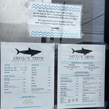 Devil's Teeth Baking Company - Menu as of 4/19/25 - Bakeries Near Me - San Francisco, California