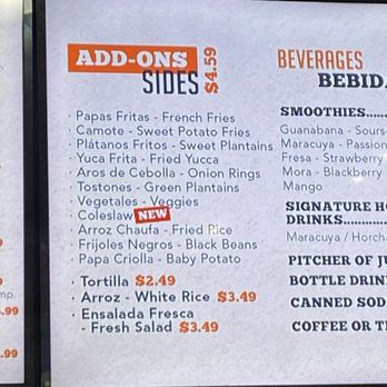 El Rancho Latin Grill - Sides menu - Peruvian Near Me - Alexandria, Virginia El Rancho Latin Grill - Sides menu - Peruvian Near Me - Alexandria, Virginia