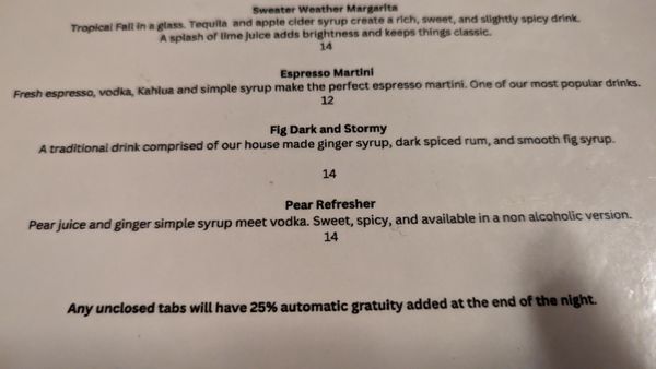 Menu photo 3 Juniper Elizabeth City, NC