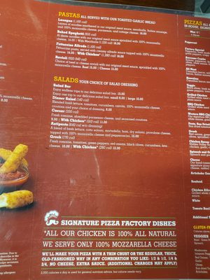 Menu photo 3 Pizza Factory Gilroy, CA Menu photo 3 Pizza Factory Gilroy, CA
