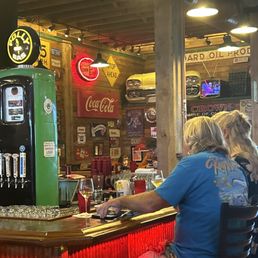 This is the bar area and decoration