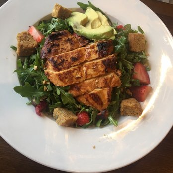 Vicious Biscuit - Strawberry poppyseed salad with chicken - Coffee & Tea Near Me - Mount Pleasant, South Carolina Vicious Biscuit - Strawberry poppyseed salad with chicken - Coffee & Tea Near Me - Mount Pleasant, South Carolina
