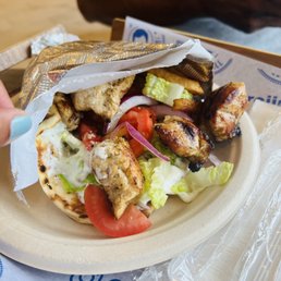 Chicken Souvlaki - Sandwich, ridiculously delicious