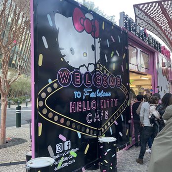 Hello Kitty Cafe - Vegas Cafe sign - Desserts Near Me - Las Vegas, Nevada Hello Kitty Cafe - Vegas Cafe sign - Desserts Near Me - Las Vegas, Nevada