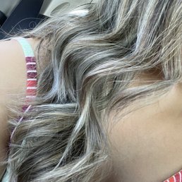 Ash blonde balayage with notes of icy blonde (on dark black hair) Ash blonde balayage with notes of icy blonde (on dark black hair)