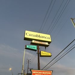 Casablanca Restaurant - Signage