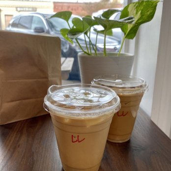 Lamppost Coffee - Lamba latte with extra shot - Coffee & Tea Near Me - Round Rock, Texas