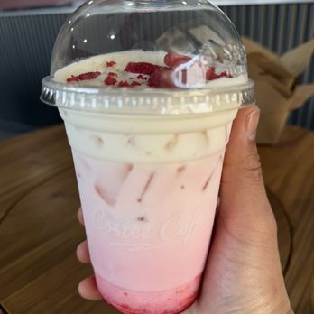 Costee Coffee - Seasonal jasmine strawberry caramel drink - Coffee & Tea Near Me - Rowland Heights, California
