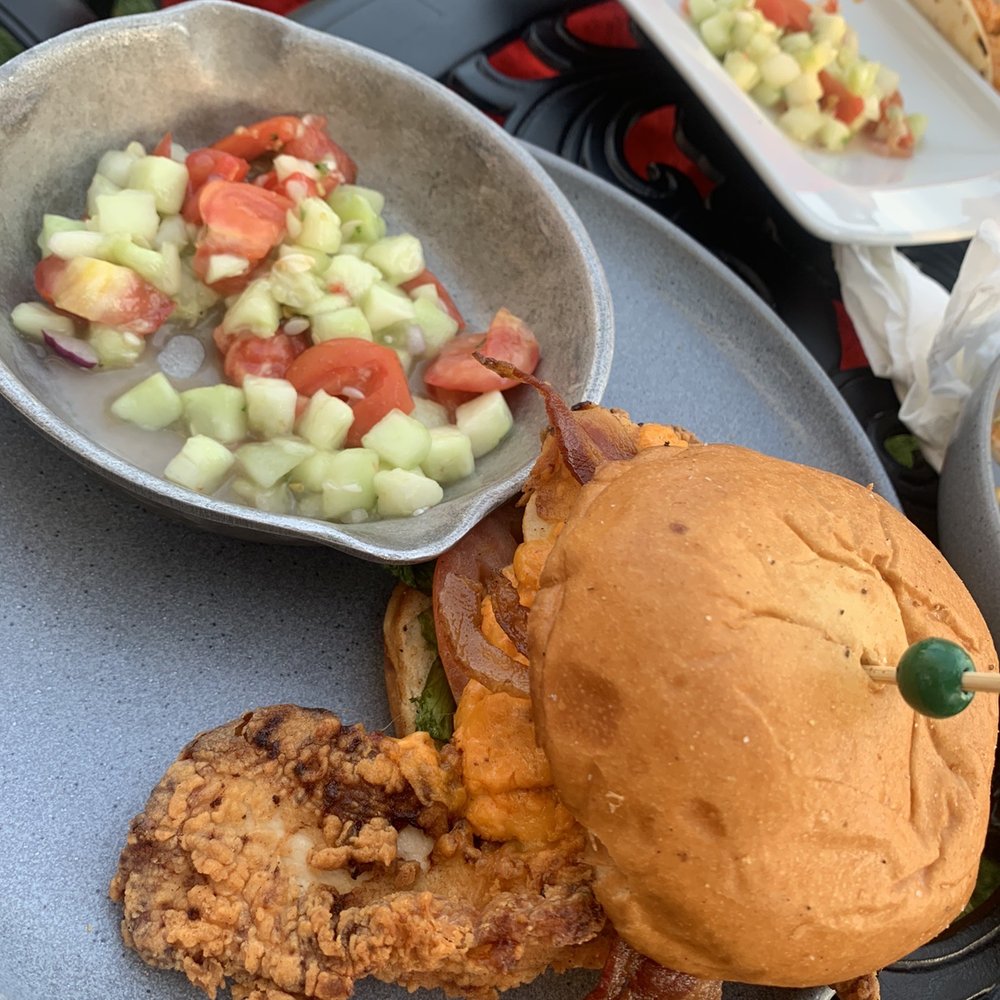 Grain - Crispy Chicken Sandwich with Pimento Cheese - Beer Gardens Near Me - Norfolk, Virginia Grain - Crispy Chicken Sandwich with Pimento Cheese - Beer Gardens Near Me - Norfolk, Virginia